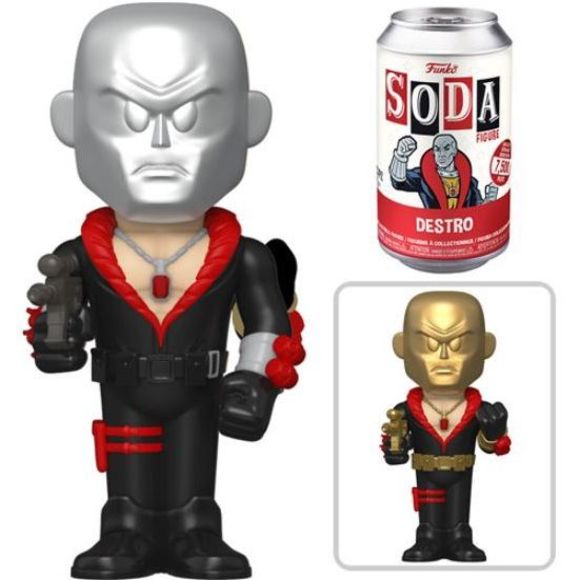 Destro (GI Joe) Funko Vinyl Soda Factory Sealed Case (6) w/Chase - Picture 2 of 2